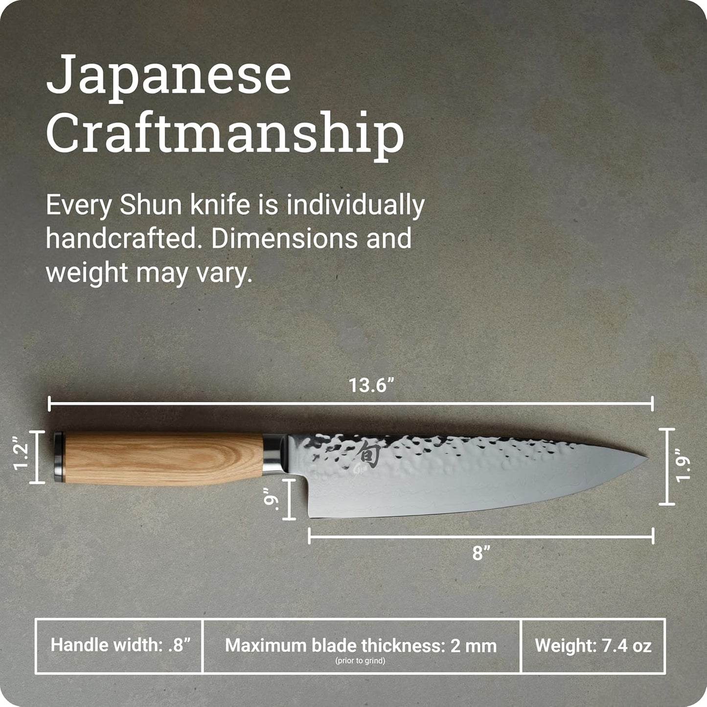 Premier Blonde 6" Chef's Knife | Handcrafted Japanese Kitchen Knife, VG-MAX Core, Damascus Stainless Steel Cladding, Pakkawood Handle