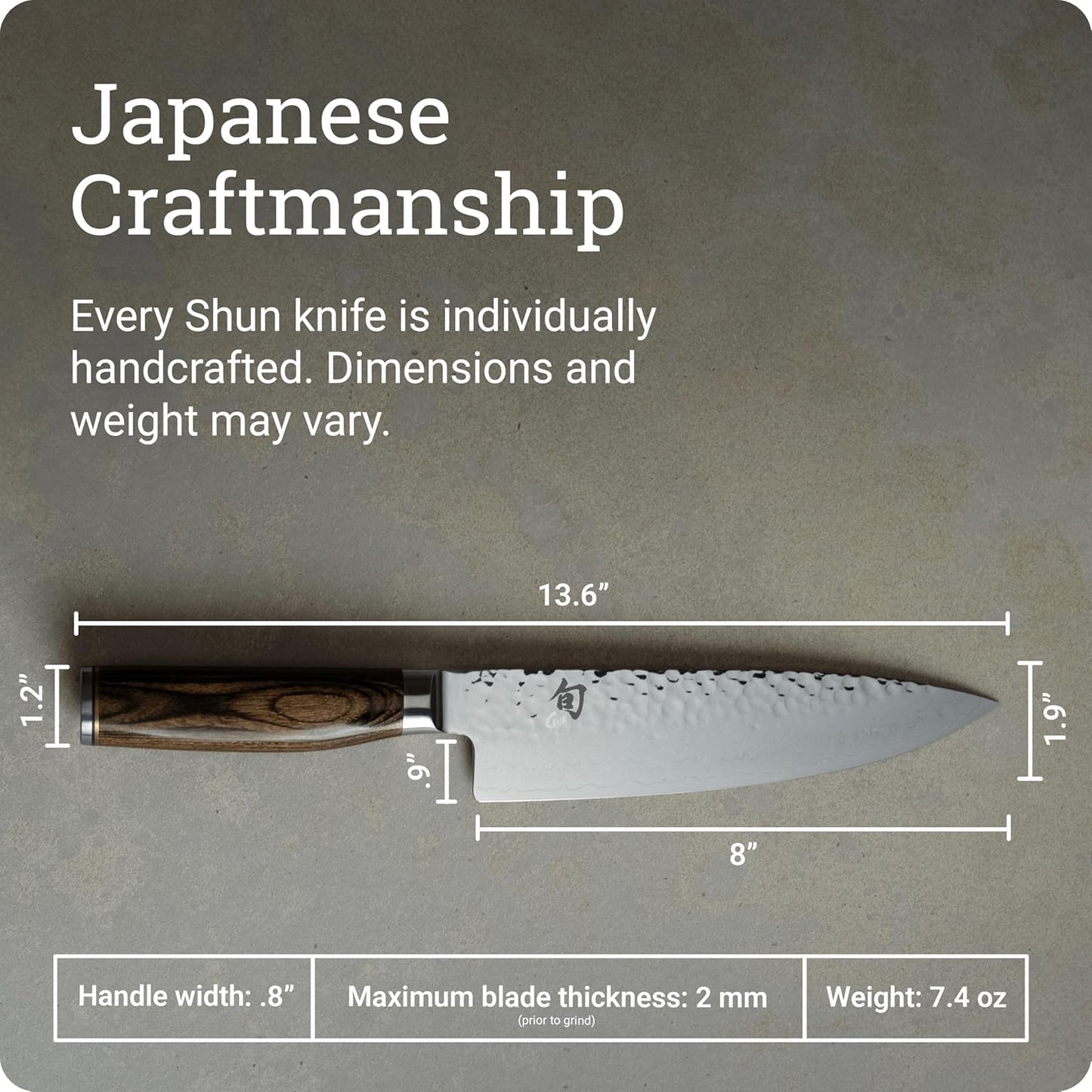 Premier Blonde 6" Chef's Knife | Handcrafted Japanese Kitchen Knife, VG-MAX Core, Damascus Stainless Steel Cladding, Pakkawood Handle