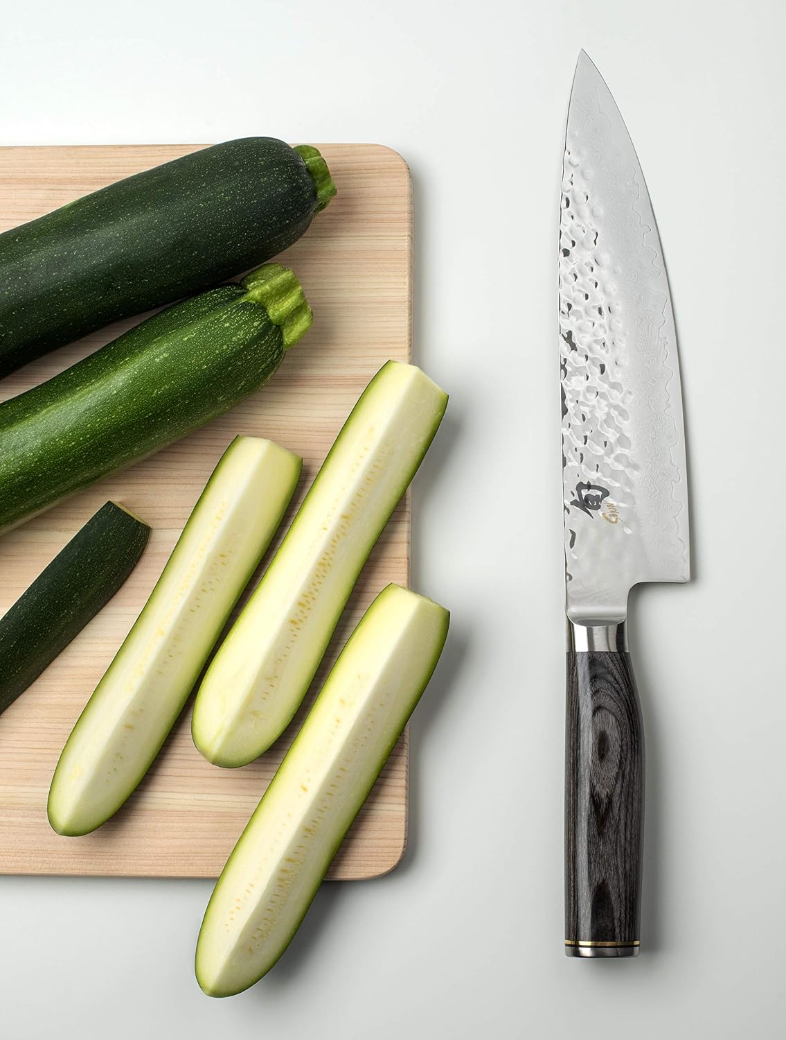 Premier Blonde 6" Chef's Knife | Handcrafted Japanese Kitchen Knife, VG-MAX Core, Damascus Stainless Steel Cladding, Pakkawood Handle