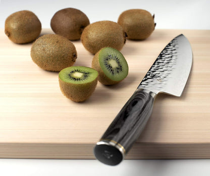 Premier Blonde 6" Chef's Knife | Handcrafted Japanese Kitchen Knife, VG-MAX Core, Damascus Stainless Steel Cladding, Pakkawood Handle