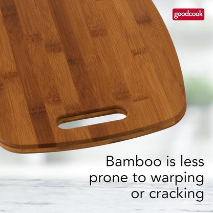 Bamboo Cutting Board 3-Pack, Eco-Friendly Knife-Friendly Boards, 6x9-Inch, 9x12-Inch, 11x15-Inch, Durable and Moisture Resistant, Perfect for Food Prep and Serving