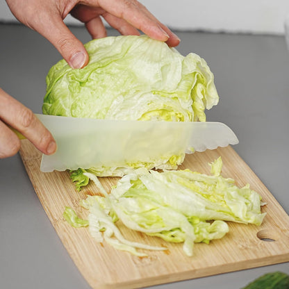 Plastic Lettuce Knife set of 2, 30cm/11.8 inch Salad Knife for Veggies & Fruit, Bread, Cake, Children's Safe