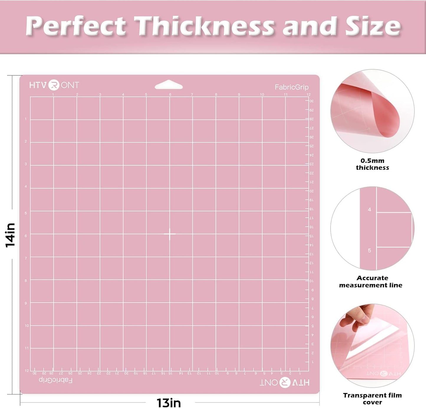 Light Grip Cutting Mat 12x12, 2 Pack, Quilting & Crafting | Compatible with Cricut Maker 4/3/Maker, Explore 5/4/3, Air 2/One, Light Adhesive Sticky Quilting, Vinyl Crafts