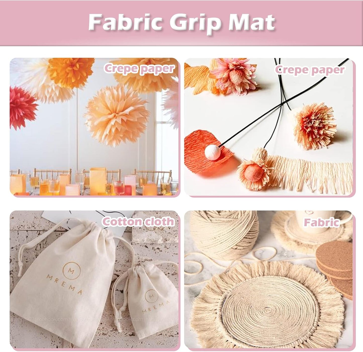 Light Grip Cutting Mat 12x12, 2 Pack, Quilting & Crafting | Compatible with Cricut Maker 4/3/Maker, Explore 5/4/3, Air 2/One, Light Adhesive Sticky Quilting, Vinyl Crafts