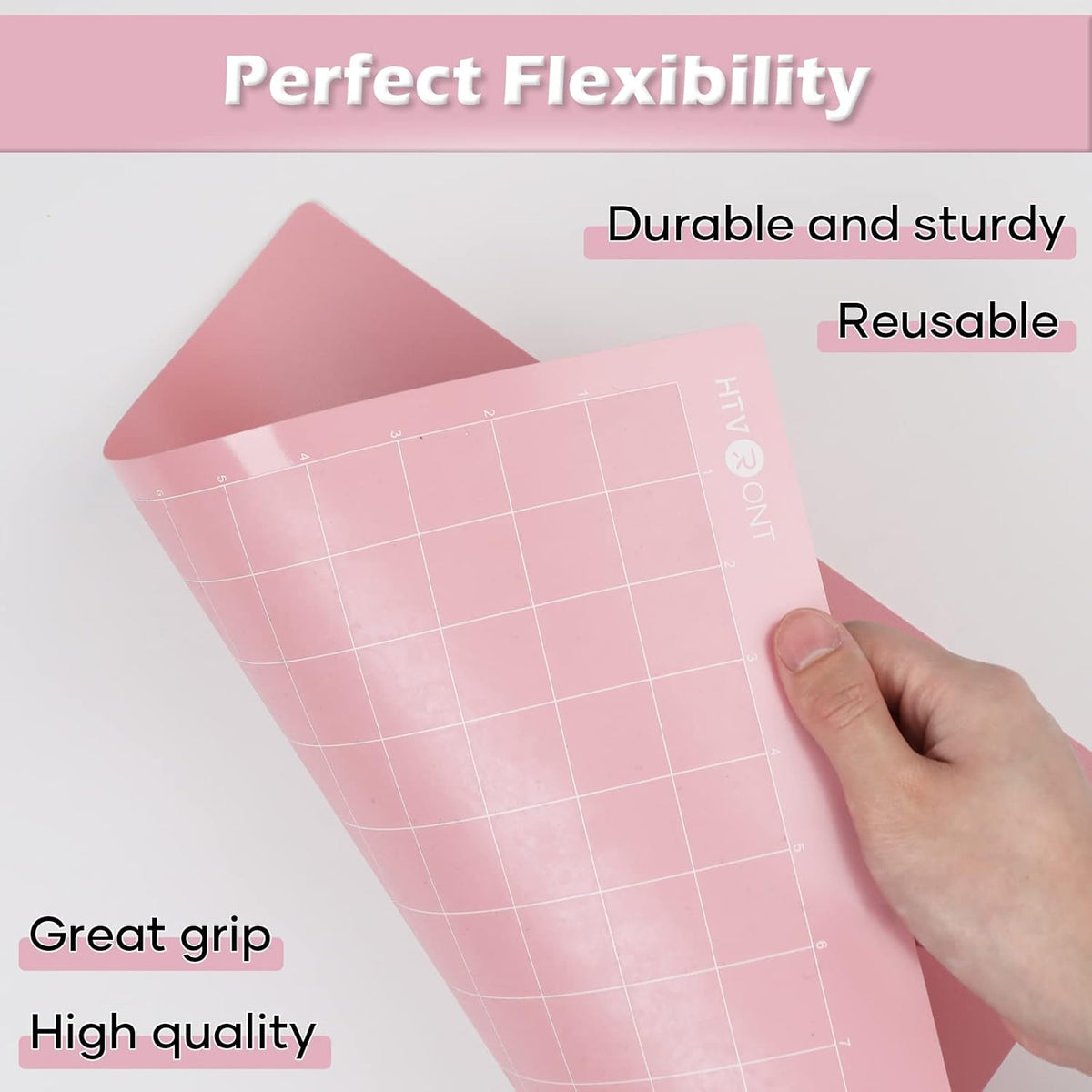 Light Grip Cutting Mat 12x12, 2 Pack, Quilting & Crafting | Compatible with Cricut Maker 4/3/Maker, Explore 5/4/3, Air 2/One, Light Adhesive Sticky Quilting, Vinyl Crafts