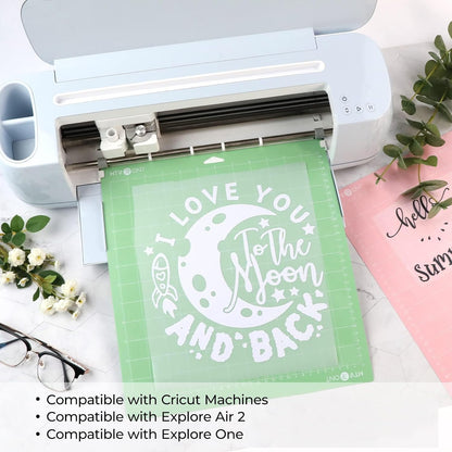 Light Grip Cutting Mat 12x12, 2 Pack, Quilting & Crafting | Compatible with Cricut Maker 4/3/Maker, Explore 5/4/3, Air 2/One, Light Adhesive Sticky Quilting, Vinyl Crafts