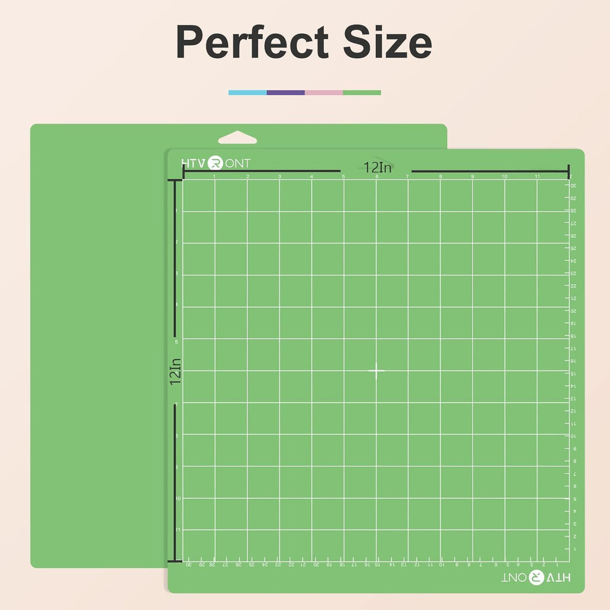 Light Grip Cutting Mat 12x12, 2 Pack, Quilting & Crafting | Compatible with Cricut Maker 4/3/Maker, Explore 5/4/3, Air 2/One, Light Adhesive Sticky Quilting, Vinyl Crafts