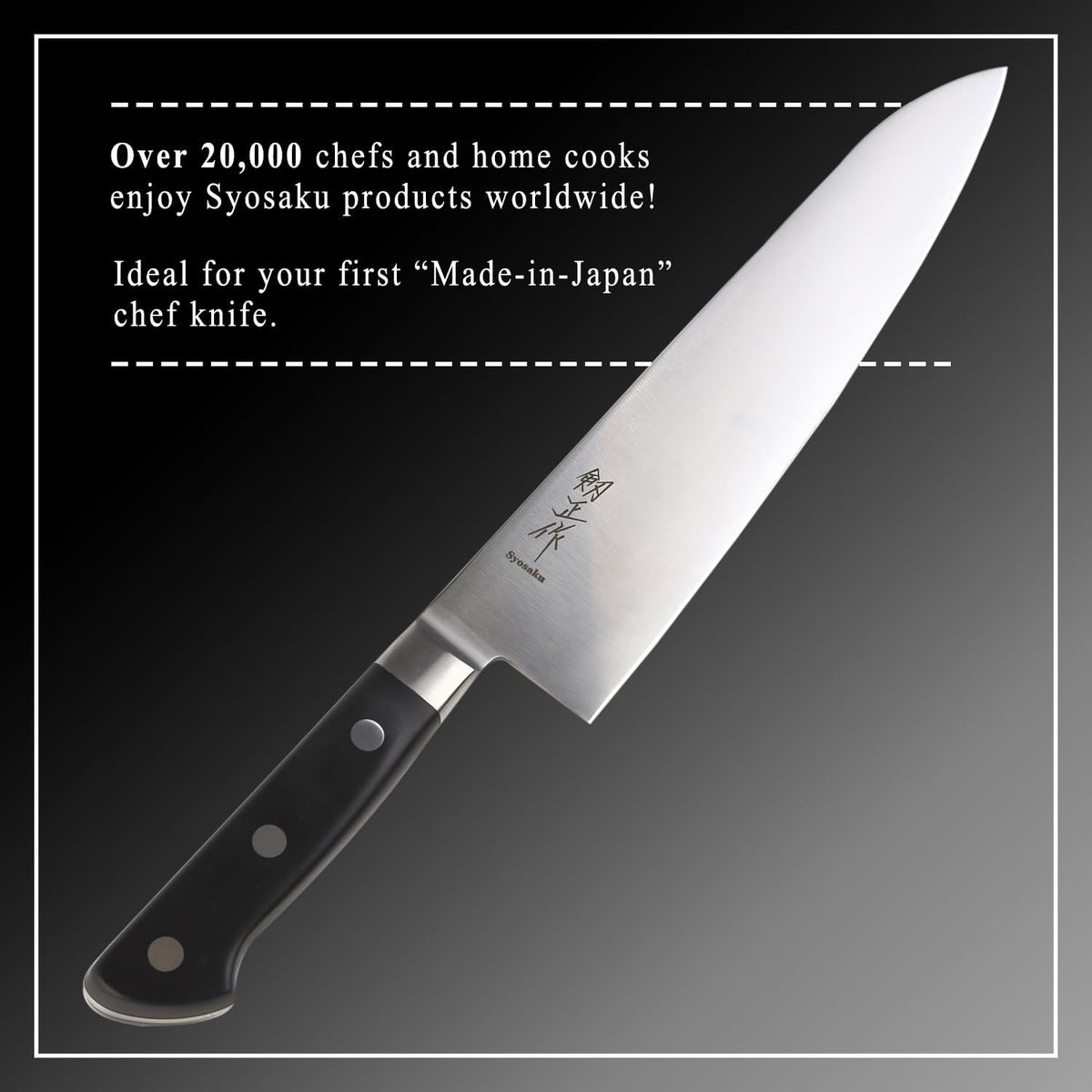 Japanese Chef Knife Premium Molybdenum Stainless Steel, Gyuto 9.5-inch (240mm)