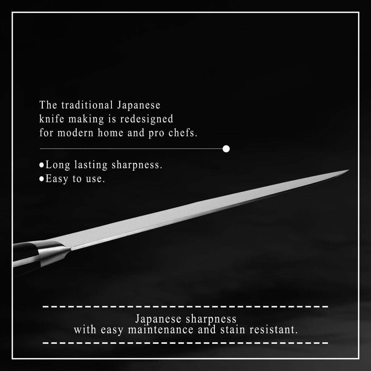 Japanese Chef Knife Premium Molybdenum Stainless Steel, Gyuto 9.5-inch (240mm)