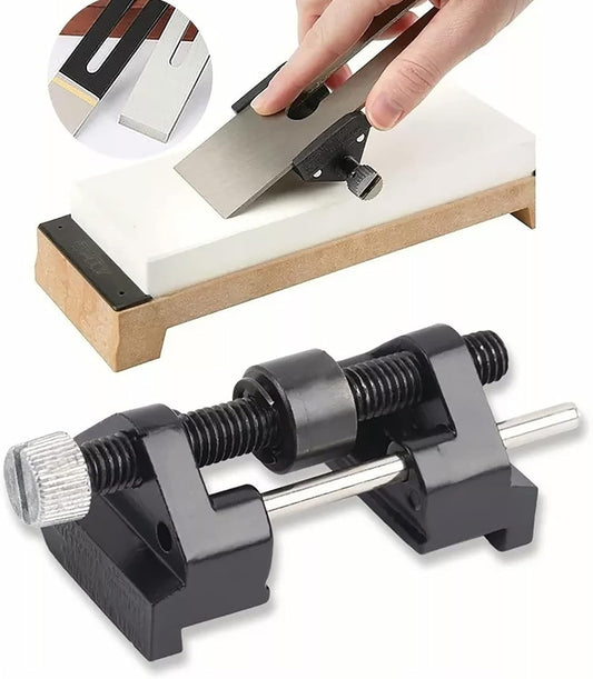 Sharpening Jig for Chisels and Planes - Cast Iron and Stainless Steel Honing Guide with Adjustable Blade Angle - Versatile Use for Woodworking Tool Sharpening