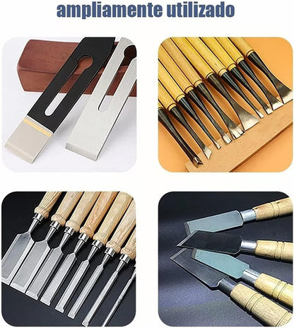 Sharpening Jig for Chisels and Planes - Cast Iron and Stainless Steel Honing Guide with Adjustable Blade Angle - Versatile Use for Woodworking Tool Sharpening