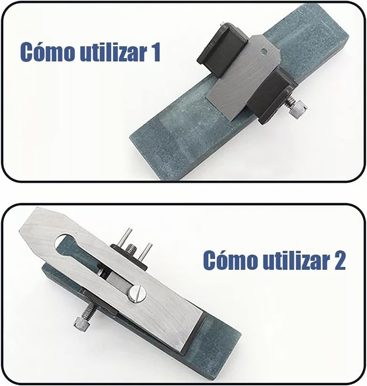Sharpening Jig for Chisels and Planes - Cast Iron and Stainless Steel Honing Guide with Adjustable Blade Angle - Versatile Use for Woodworking Tool Sharpening