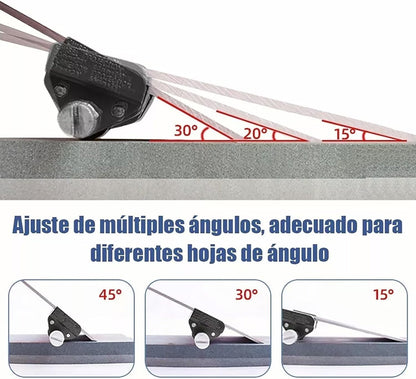 Sharpening Jig for Chisels and Planes - Cast Iron and Stainless Steel Honing Guide with Adjustable Blade Angle - Versatile Use for Woodworking Tool Sharpening