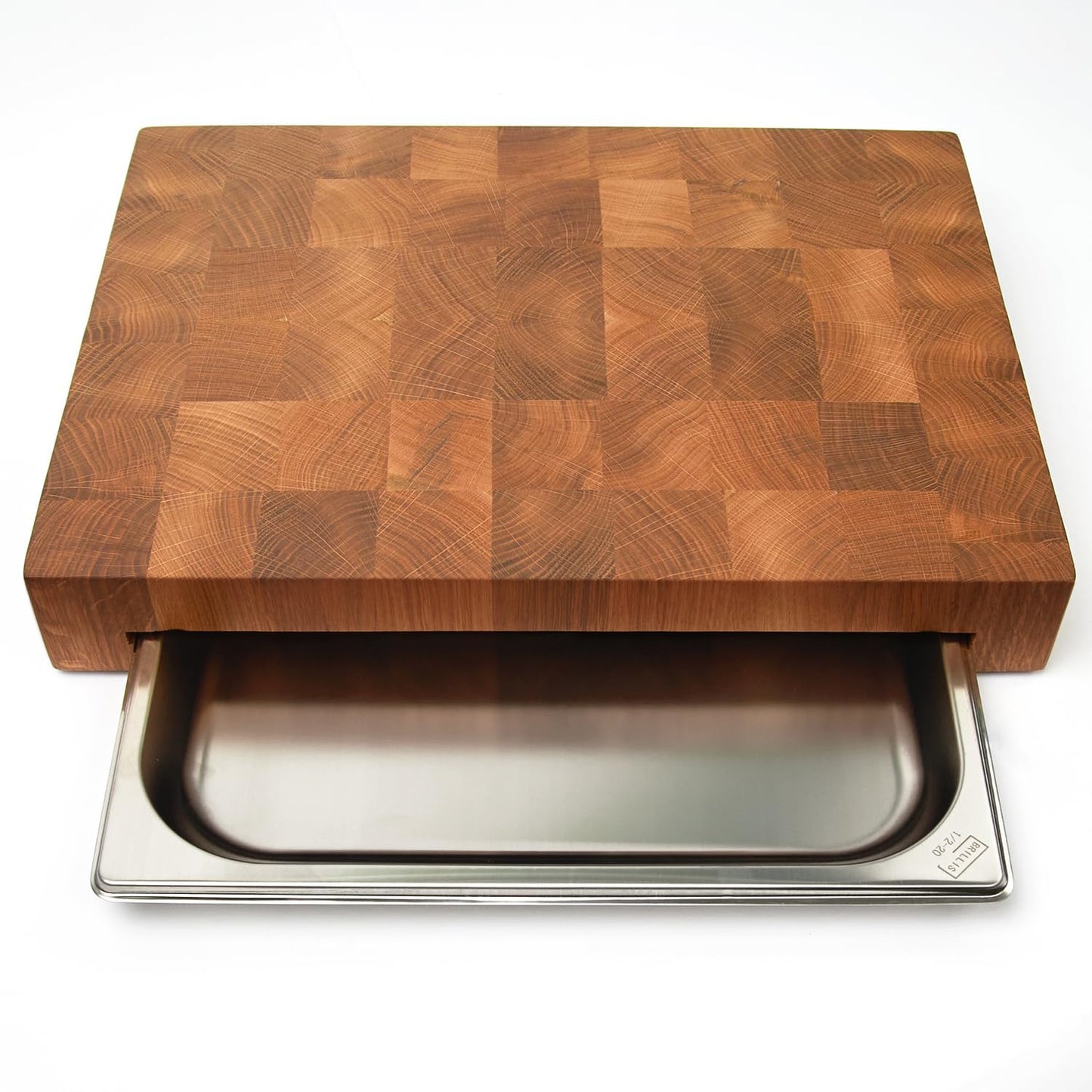 Wooden Cutting Board for Kitchen - End Grain Cutting Board [1.5 in Thick] – Premium Butcher Block Chopping Board – 16 x 12 In Oak Wood Cutting Wooden Board