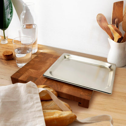 Wooden Cutting Board for Kitchen - End Grain Cutting Board [1.5 in Thick] – Premium Butcher Block Chopping Board – 16 x 12 In Oak Wood Cutting Wooden Board