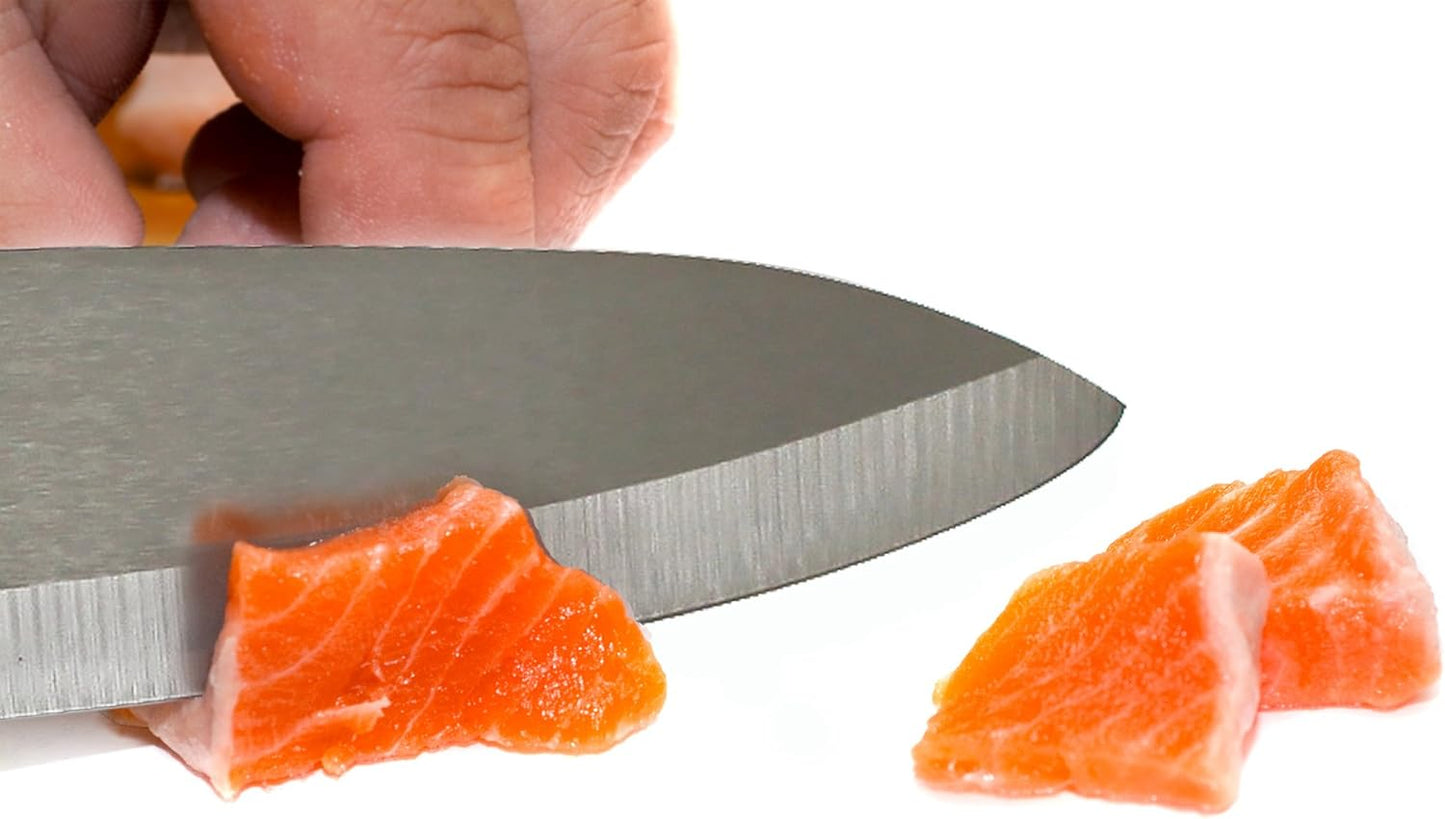 CKS001 2-Piece Set: Premium Coffee Color Ceramic Knives - 6 Inch Chef's Knife & 4 Inch Paring Knife with Protective Covers