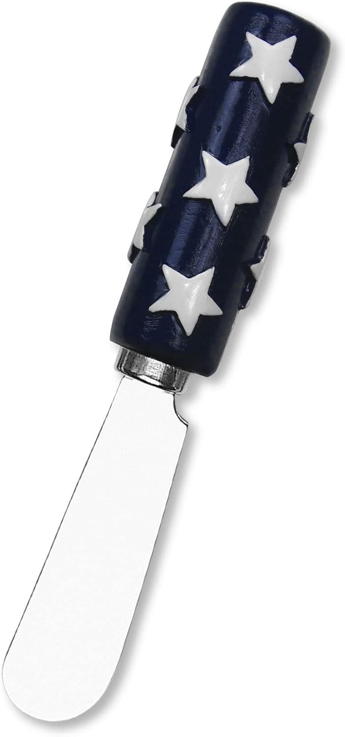 Jelly Bear Cheese Spreaders, Hand-Painted Resin Handles with Stainless Steel Blades for Spreading Cream Cheese, Butter, Jam, or Sandwich, Set of 4