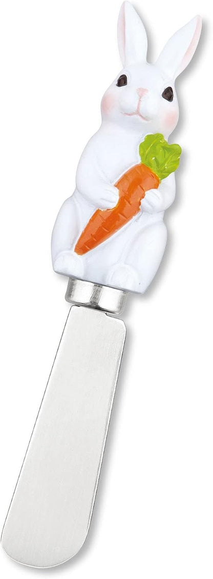 Jelly Bear Cheese Spreaders, Hand-Painted Resin Handles with Stainless Steel Blades for Spreading Cream Cheese, Butter, Jam, or Sandwich, Set of 4