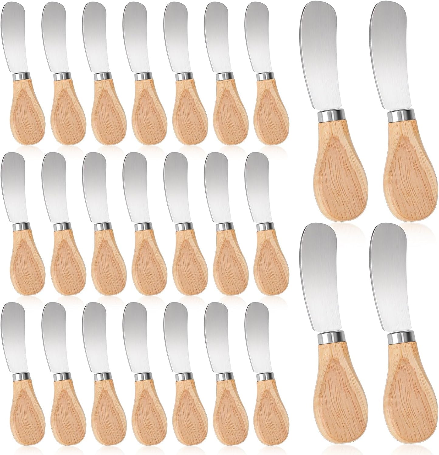 25 Pcs Cheese Spreader Knives, Butter Knife Spreader 4.7 Inch | Stainless Steel Cheese Knife Set for Charcuterie Board Sandwich Cocktail Cake Spreading Knifes