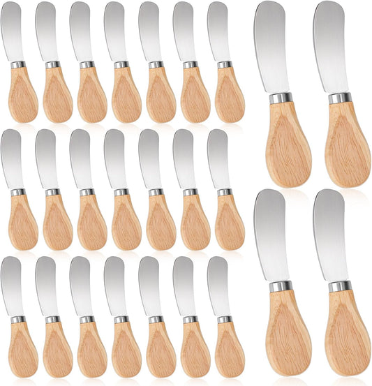 25 Pcs Cheese Spreader Knives, Butter Knife Spreader 4.7 Inch | Stainless Steel Cheese Knife Set for Charcuterie Board Sandwich Cocktail Cake Spreading Knifes