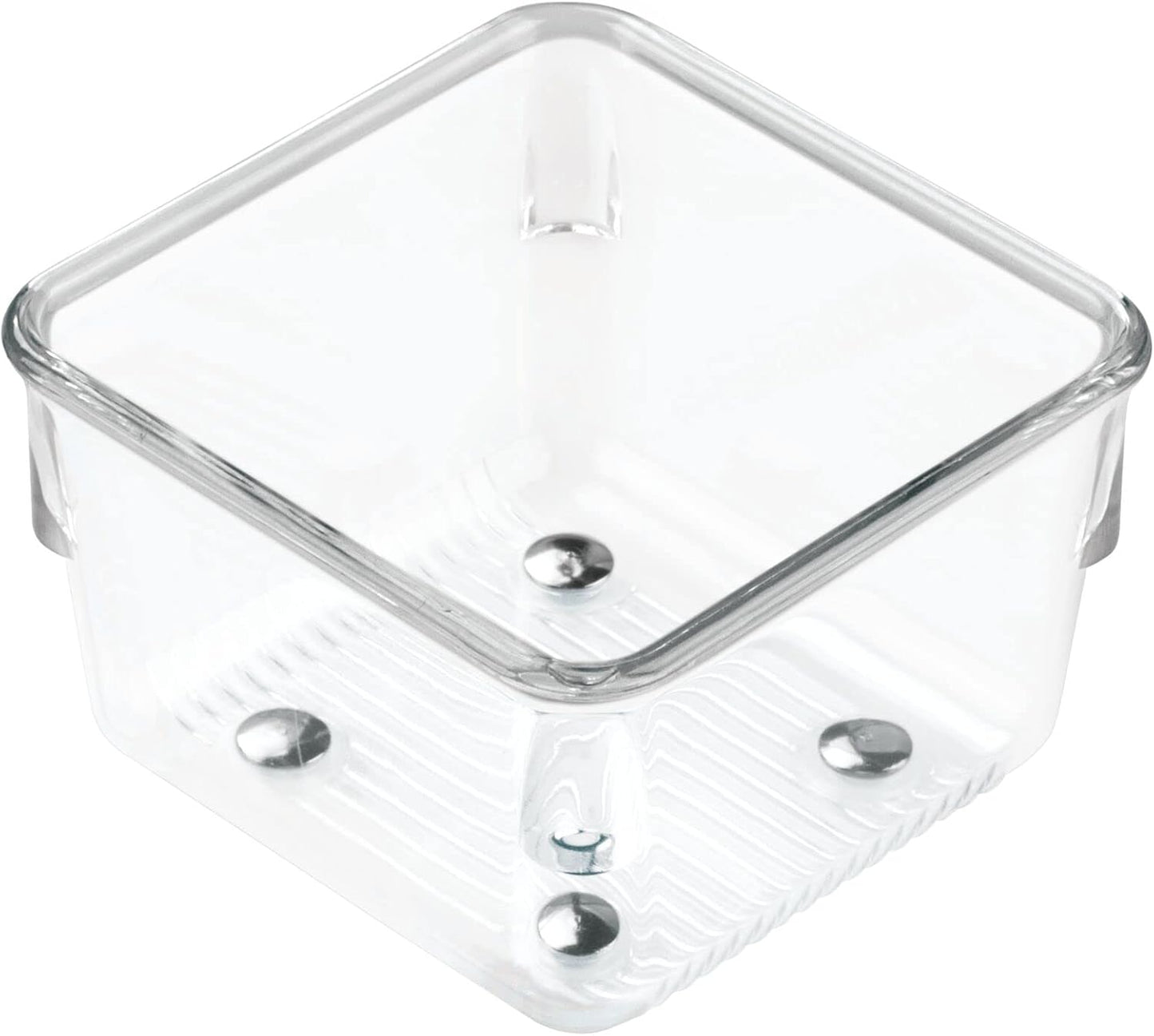 Utensil Holder & Silverware Organizer, Set of 2 | 4" x 12" x 3", Clear, Kitchen Utensils Storage, Countertop Storage