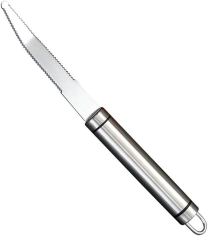 Stainless Steel Grapefruit Cutter - Serrated Curved Blades for Orange, Pomelo, Citrus Fruits Peeling and Flesh Separation with Non-Slip Handle