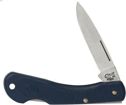 Case Cutlery 00253 Lightweight Mini Blackhorn Pocket Knife with Stainless Steel Blade, Black Synthetic