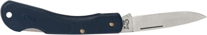 Case Cutlery 00253 Lightweight Mini Blackhorn Pocket Knife with Stainless Steel Blade, Black Synthetic