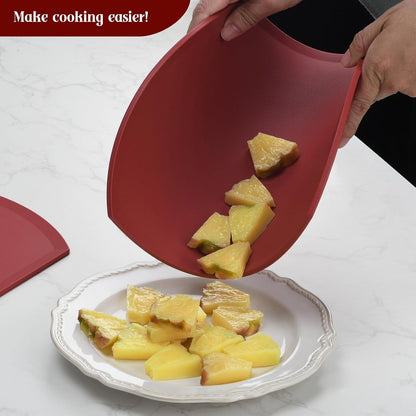 Flexible TPU Cutting Board, Cutting Mats for Kitchen, Scratch-Resistant