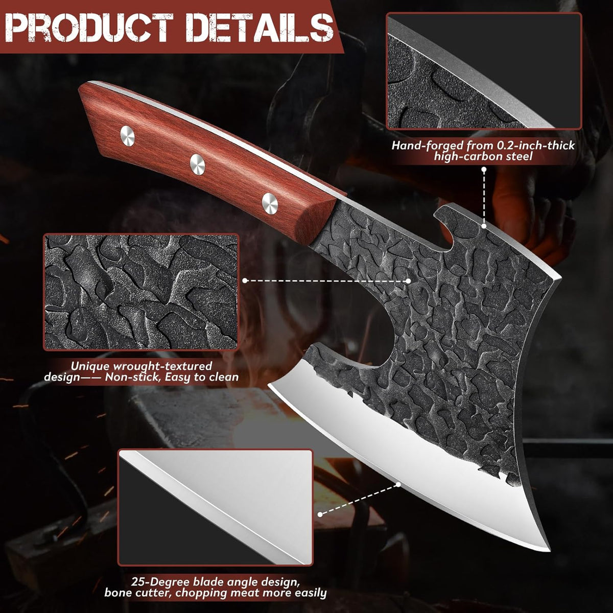 Butcher Knife Heavy Duty Meat Cleaver