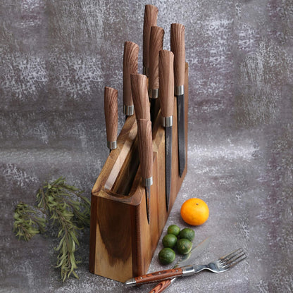 Resafy Magnetic Knife Wooden Block Knife Display Holder Rack Double Side Magnetic Stands with Strong Enhanced Magnets Kinves Strip Magnetic Knife Holder