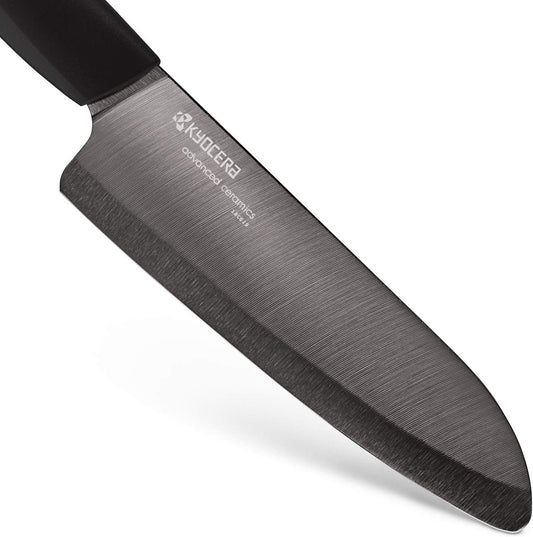 ’s Revolution 4-Piece Ceramic Knife Set: Chef Knife For Your Cooking Needs, Includes 6"Chef's Santoku, 5.5" Santoku, 4.5" Utility & 3" Paring Knives, Black