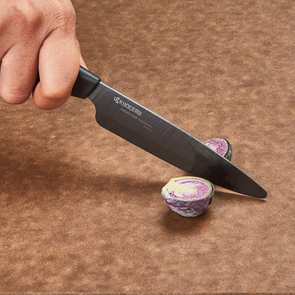 ’s Revolution 4-Piece Ceramic Knife Set: Chef Knife For Your Cooking Needs, Includes 6"Chef's Santoku, 5.5" Santoku, 4.5" Utility & 3" Paring Knives, Black