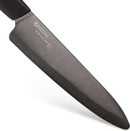’s Revolution 4-Piece Ceramic Knife Set: Chef Knife For Your Cooking Needs, Includes 6"Chef's Santoku, 5.5" Santoku, 4.5" Utility & 3" Paring Knives, Black