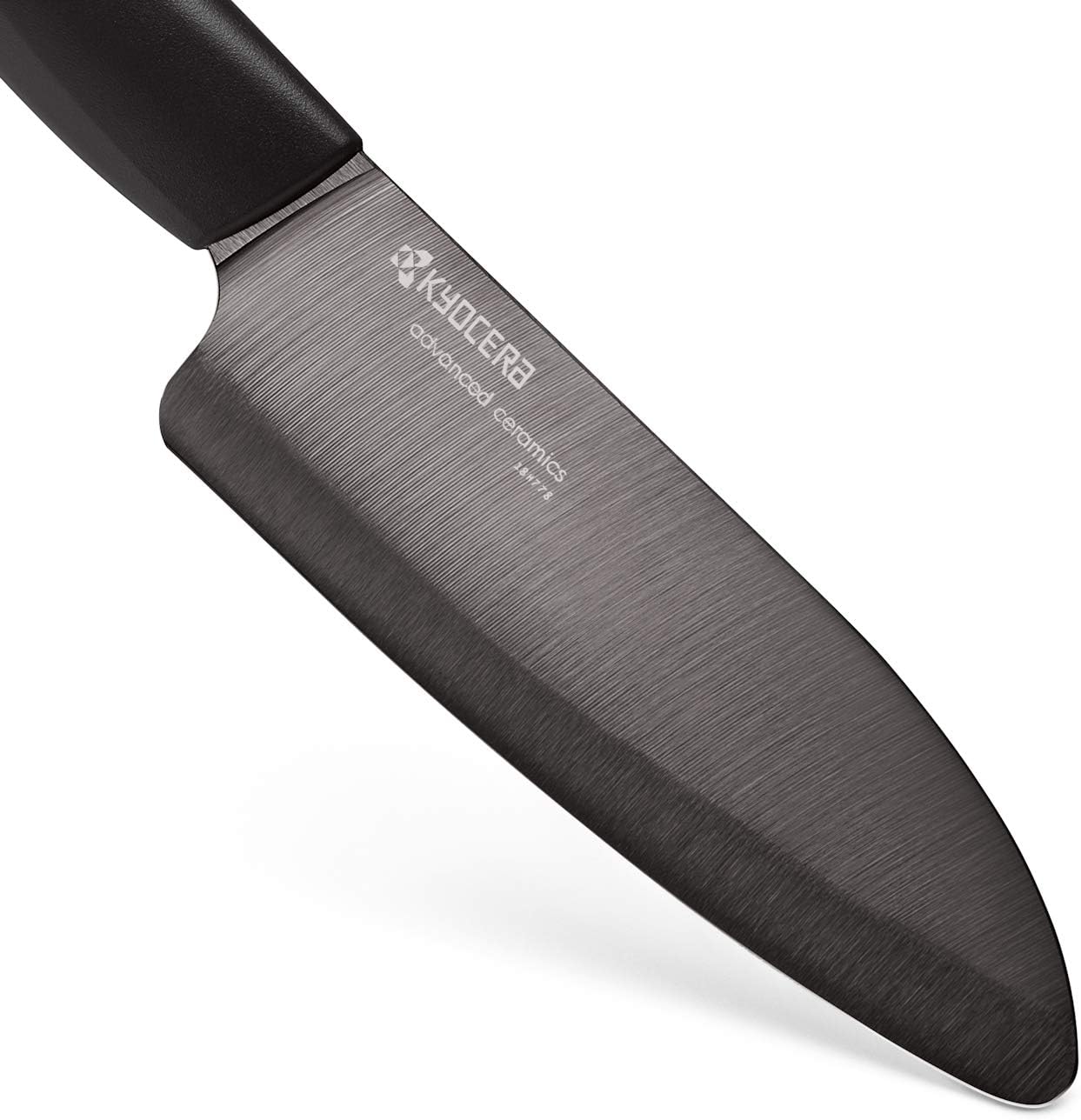 ’s Revolution 4-Piece Ceramic Knife Set: Chef Knife For Your Cooking Needs, Includes 6"Chef's Santoku, 5.5" Santoku, 4.5" Utility & 3" Paring Knives, Black