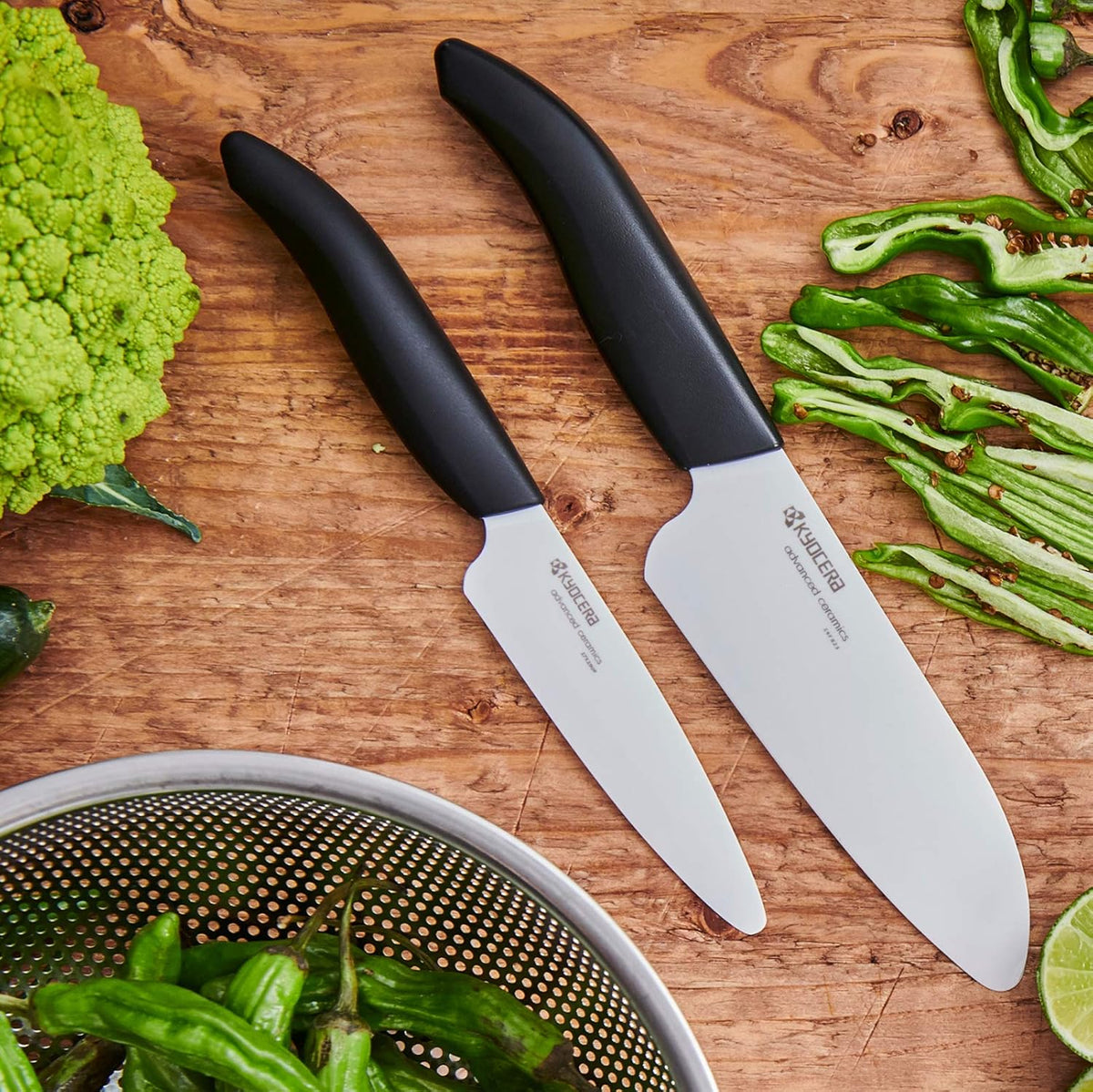 ’s Revolution 4-Piece Ceramic Knife Set: Chef Knife For Your Cooking Needs, Includes 6"Chef's Santoku, 5.5" Santoku, 4.5" Utility & 3" Paring Knives, Black