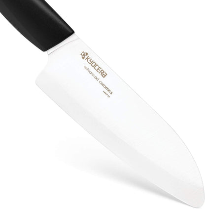 ’s Revolution 4-Piece Ceramic Knife Set: Chef Knife For Your Cooking Needs, Includes 6"Chef's Santoku, 5.5" Santoku, 4.5" Utility & 3" Paring Knives, Black
