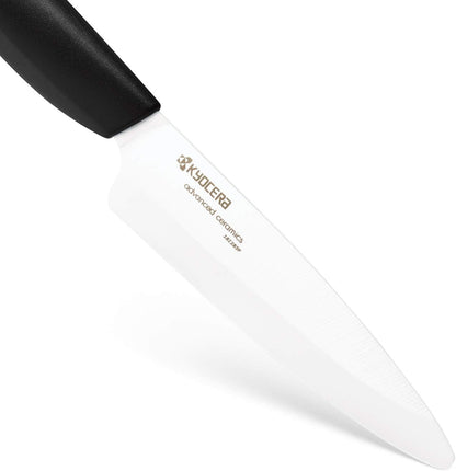’s Revolution 4-Piece Ceramic Knife Set: Chef Knife For Your Cooking Needs, Includes 6"Chef's Santoku, 5.5" Santoku, 4.5" Utility & 3" Paring Knives, Black