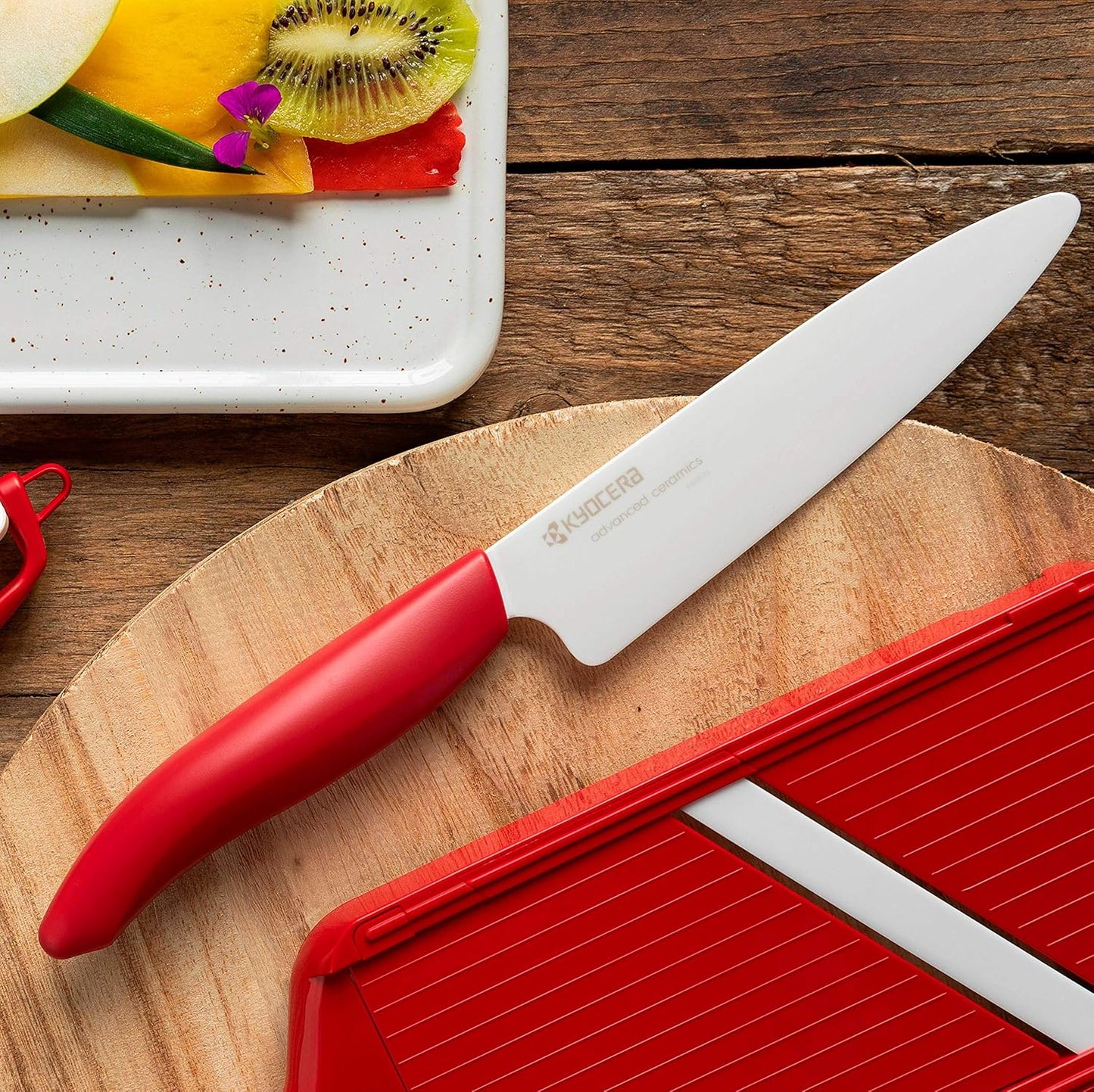’s Revolution 4-Piece Ceramic Knife Set: Chef Knife For Your Cooking Needs, Includes 6"Chef's Santoku, 5.5" Santoku, 4.5" Utility & 3" Paring Knives, Black