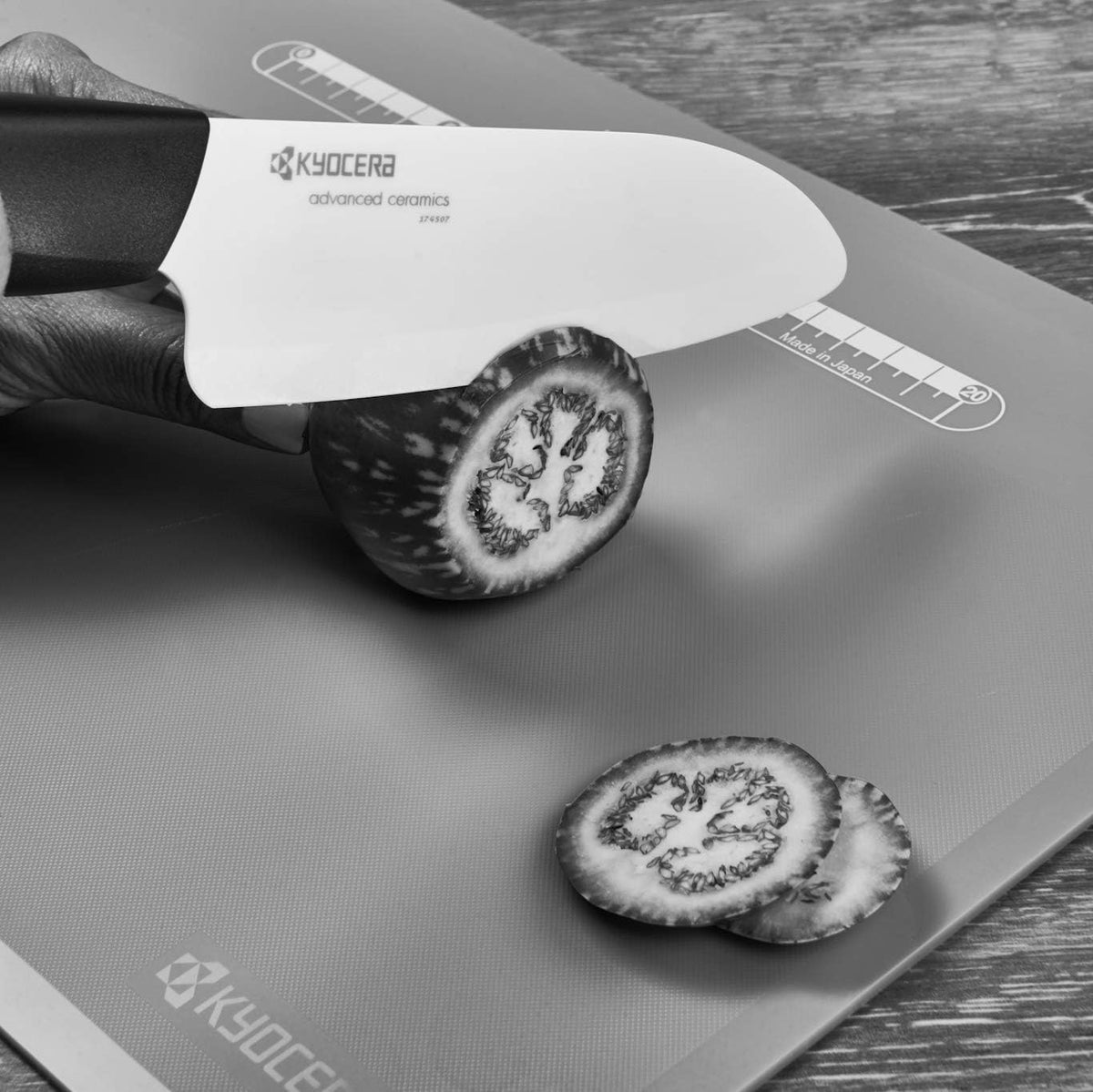 ’s Revolution 4-Piece Ceramic Knife Set: Chef Knife For Your Cooking Needs, Includes 6"Chef's Santoku, 5.5" Santoku, 4.5" Utility & 3" Paring Knives, Black
