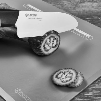 ’s Revolution 4-Piece Ceramic Knife Set: Chef Knife For Your Cooking Needs, Includes 6"Chef's Santoku, 5.5" Santoku, 4.5" Utility & 3" Paring Knives, Black