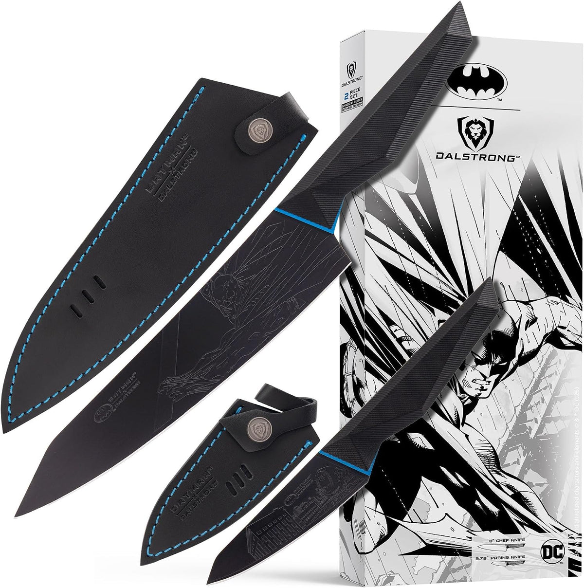 8" Chef Knife - Batman™ Official Shadow Black DC Edition