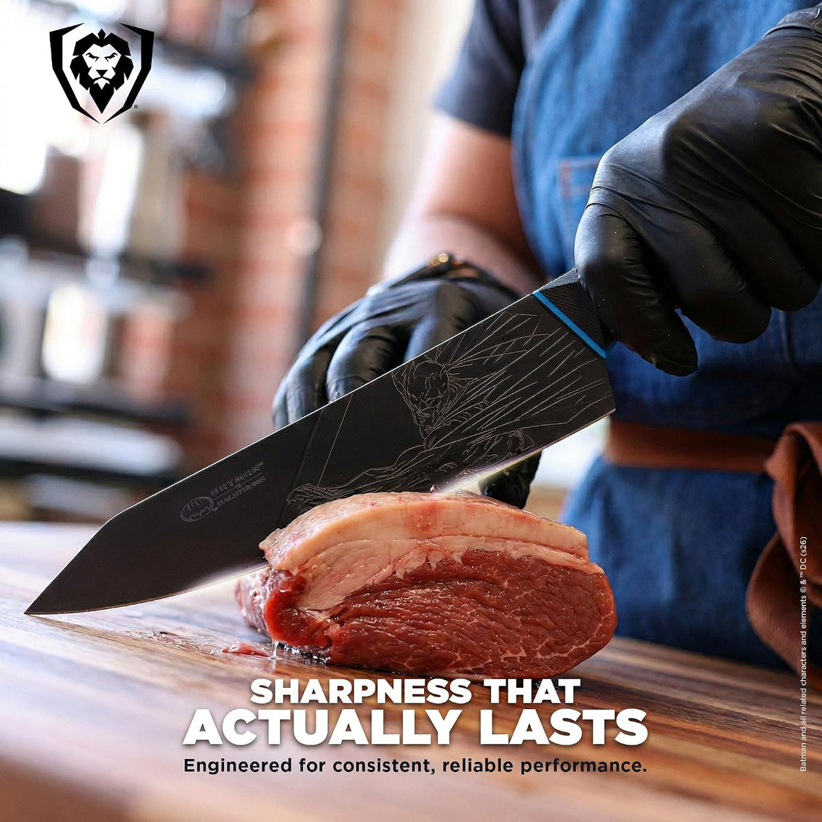 8" Chef Knife - Batman™ Official Shadow Black DC Edition