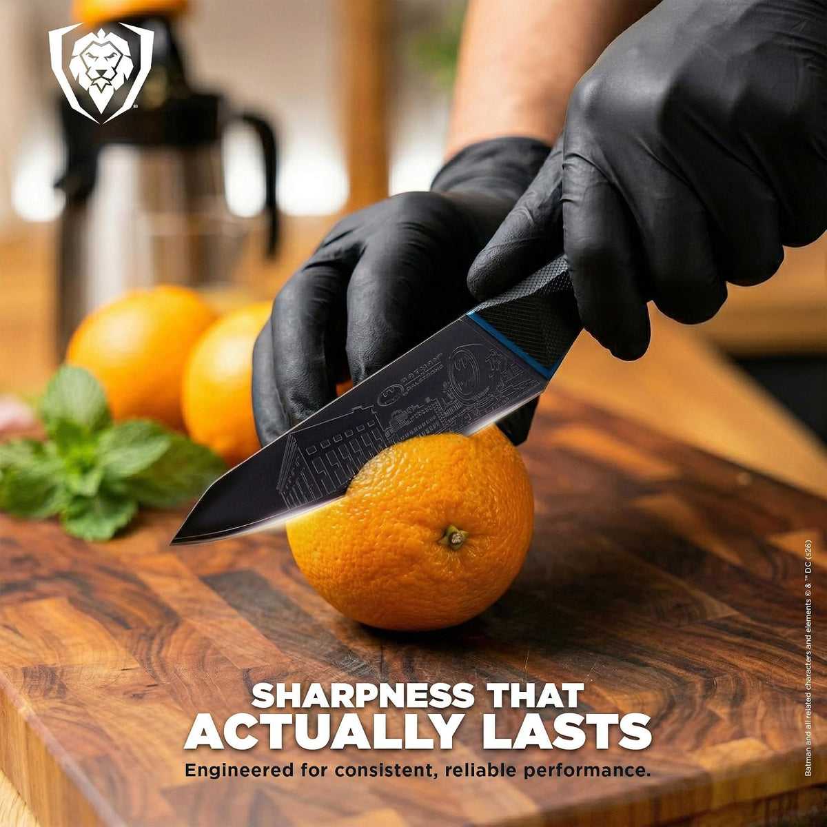 8" Chef Knife - Batman™ Official Shadow Black DC Edition