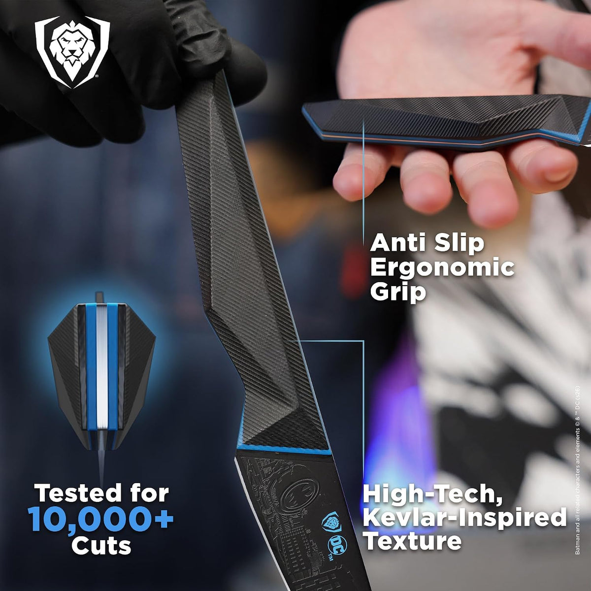 8" Chef Knife - Batman™ Official Shadow Black DC Edition