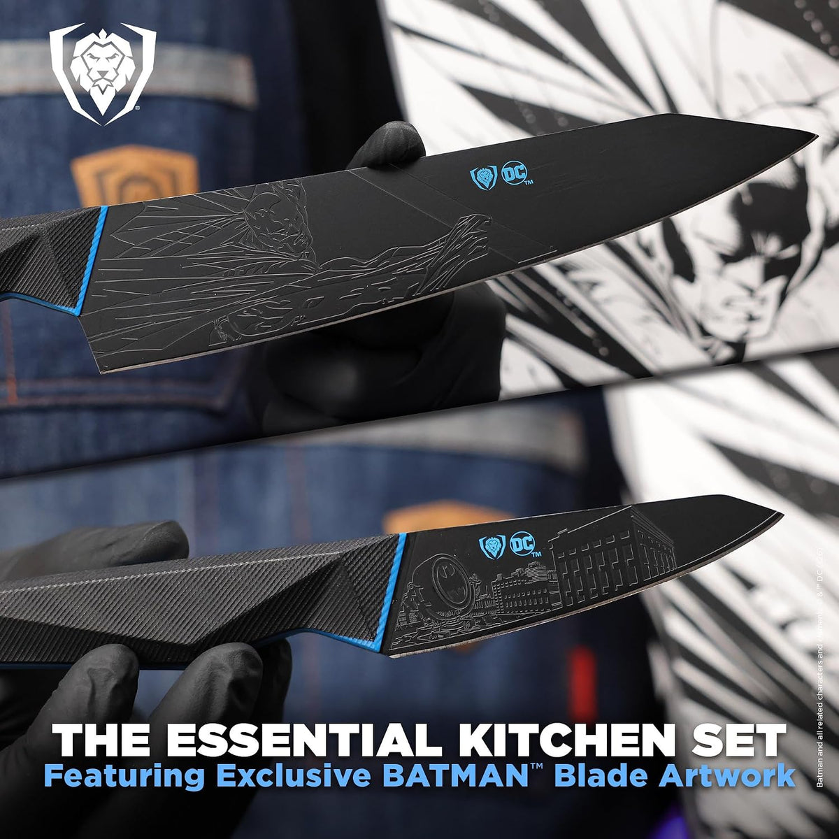 8" Chef Knife - Batman™ Official Shadow Black DC Edition