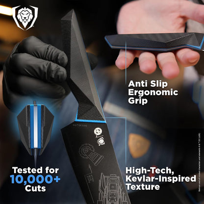 8" Chef Knife - Batman™ Official Shadow Black DC Edition