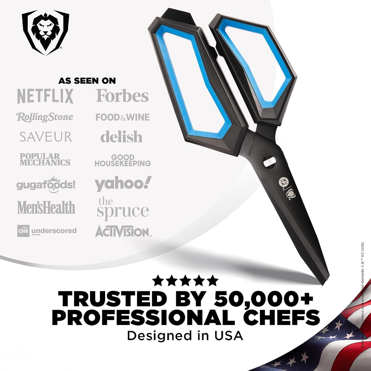 8" Chef Knife - Batman™ Official Shadow Black DC Edition