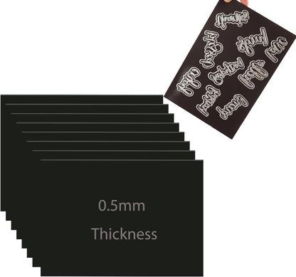 10 PCS 7x5inch Rubber Soft Magnet Sheet for Metal Cutting Dies Storage Orangize Crafts Tool Scrapbooking Arts and Crafts Flexible Placement Mats 0.5mm Thickness