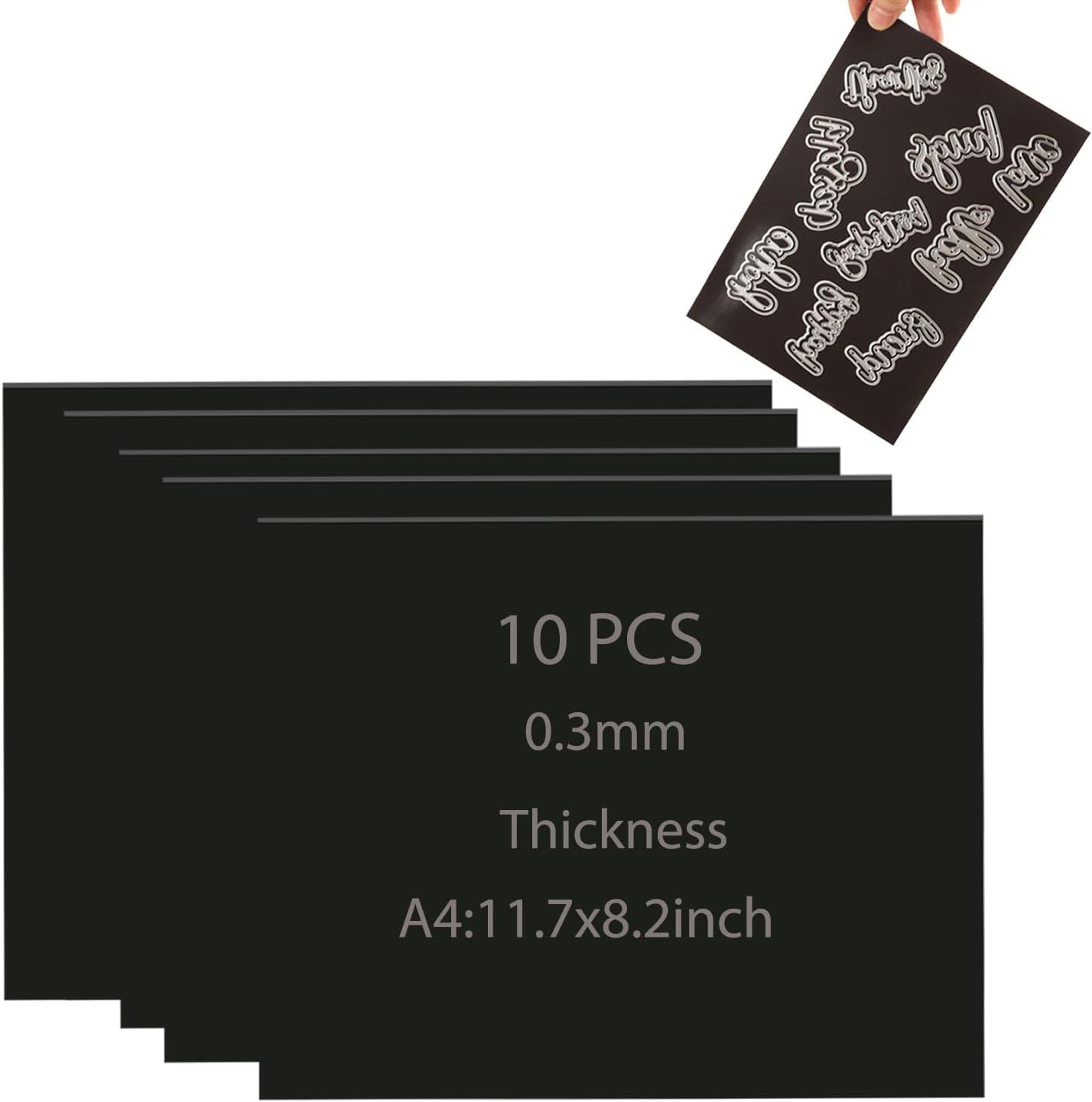 10 PCS 7x5inch Rubber Soft Magnet Sheet for Metal Cutting Dies Storage Orangize Crafts Tool Scrapbooking Arts and Crafts Flexible Placement Mats 0.5mm Thickness
